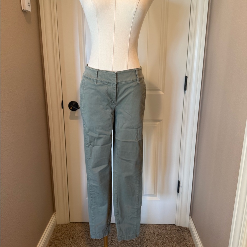 LOFT Women's Boyfriend Chinos in light green
